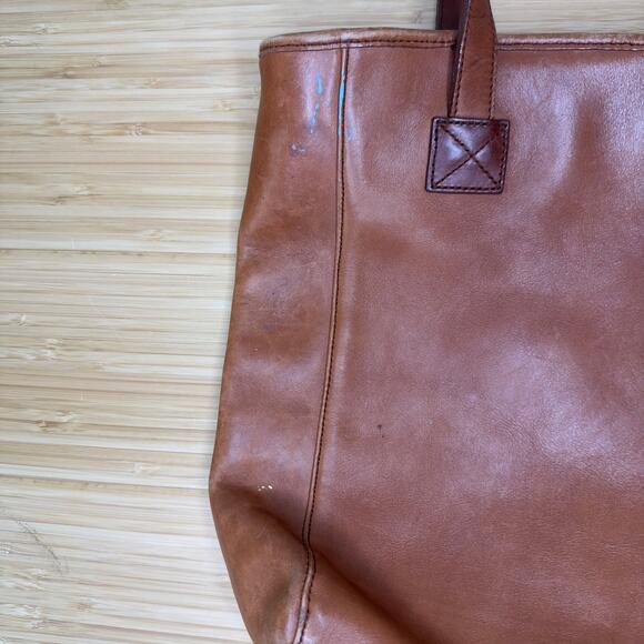 Nine West Leather Shoulder Bag Purse Hand Painted Blue Crab Coastal Marine Beach - Picture 12 of 16